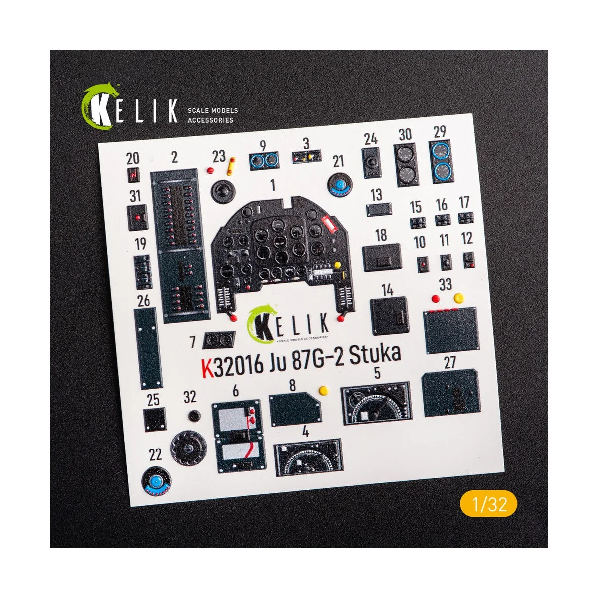 Junkers Ju 87 D/G Stuka - Interior 3D Decal for Trumpeter kit, 1/32...