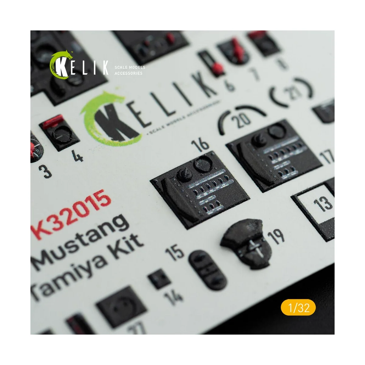 P-51D Mustang - Interior 3D Decal for Tamiya kit, 1/32 - Kelik K32015 P-51D Mustang - Interior 3D Decal for Tamiya kit, 1/32 - Kelik K32015