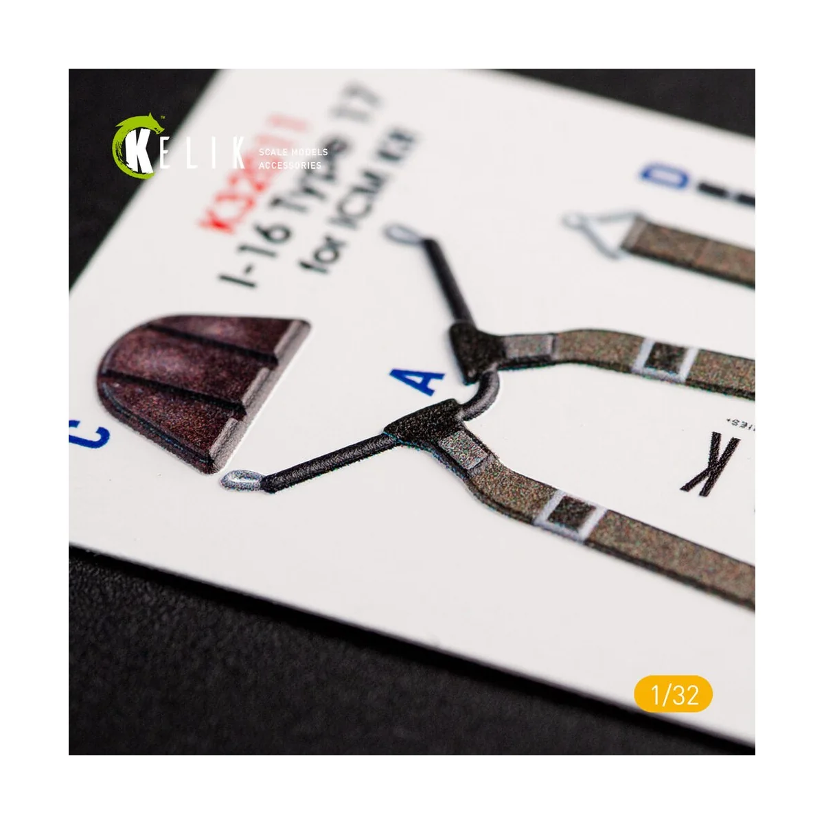 I-16 type 17 - Interior 3D Decal for ICM kit, 1/32 - Kelik K32011