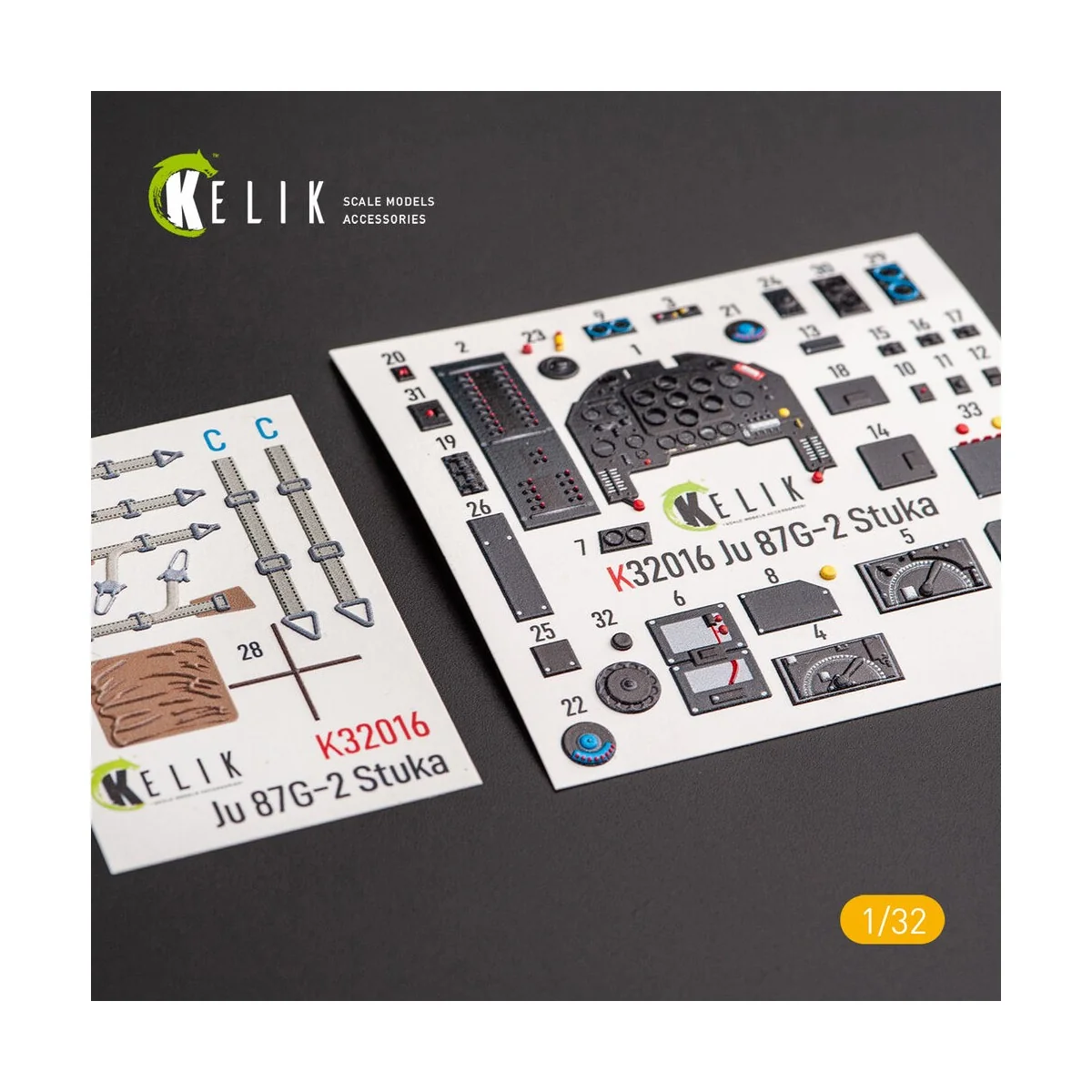 Junkers Ju 87 D/G Stuka - Interior 3D Decal for Trumpeter kit, 1/32...