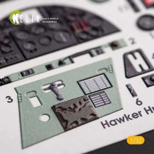 Hawker Hurricane Mk.IIB - Interior 3D Decal for Revell kit, 1/32 - ...