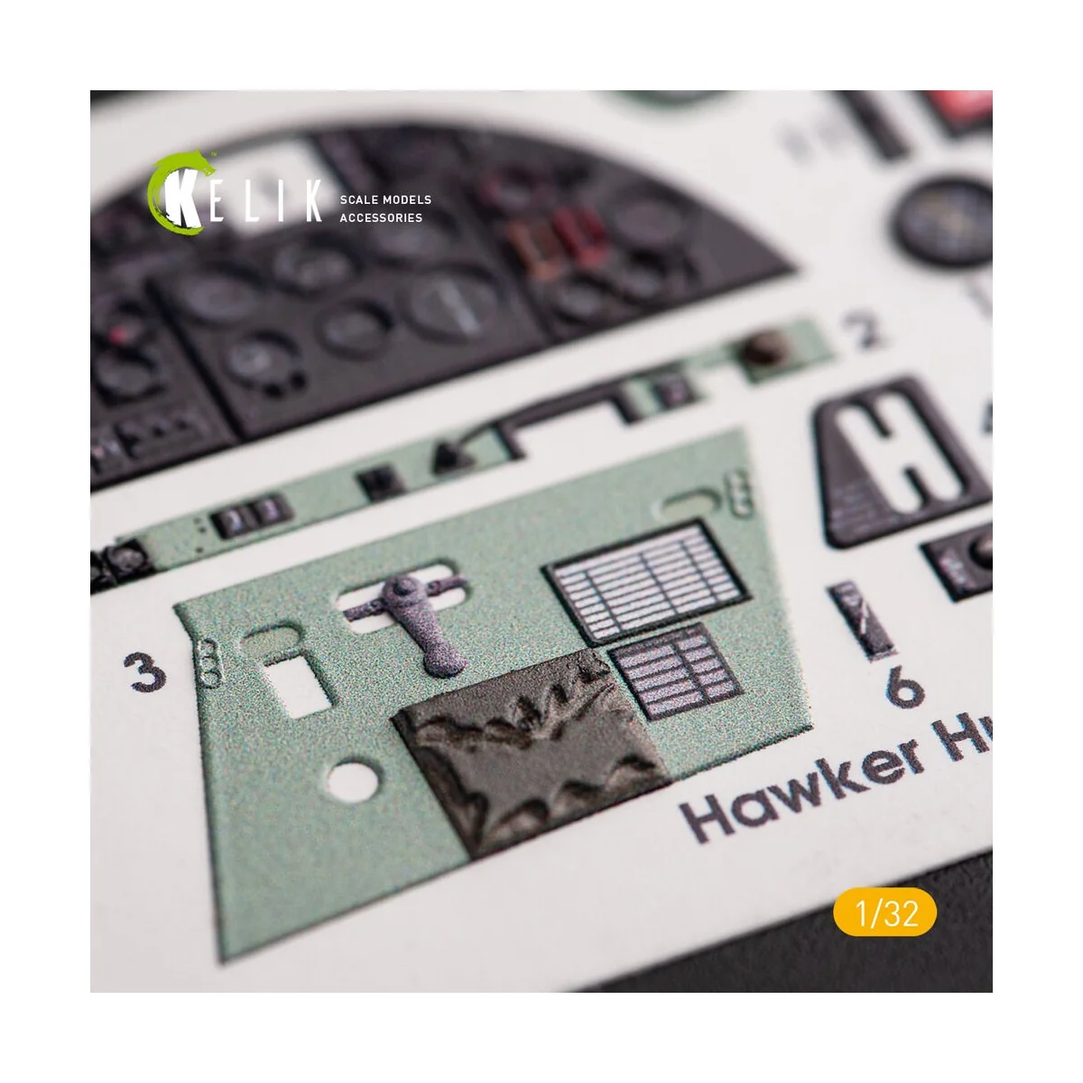 Hawker Hurricane Mk.IIB - Interior 3D Decal for Revell kit, 1/32 - ...