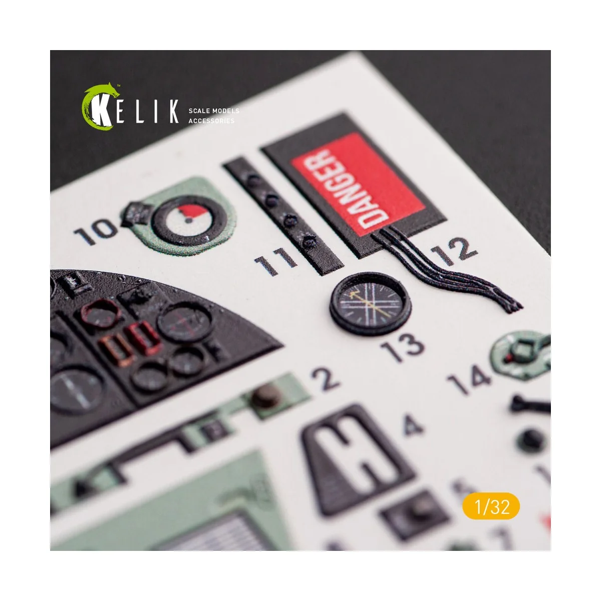 Hawker Hurricane Mk.IIB - Interior 3D Decal for Revell kit, 1/32 - ...