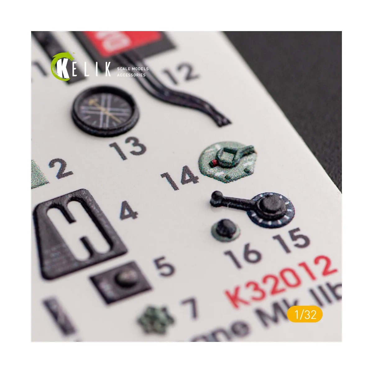 Hawker Hurricane Mk.IIB - Interior 3D Decal for Revell kit, 1/32 - ...