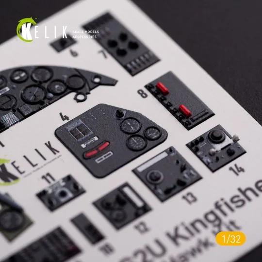 OS2U Kingfisher - Interior 3D Decal for Kitty Hawk/Zimi models kit,... OS2U Kingfisher - Interior 3D Decal for Kitty Hawk/Zimi models kit,...