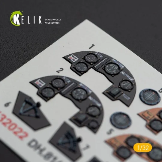 DH.81A Tiger Moth - Interior 3D Decal with 3D printed parts for ICM...