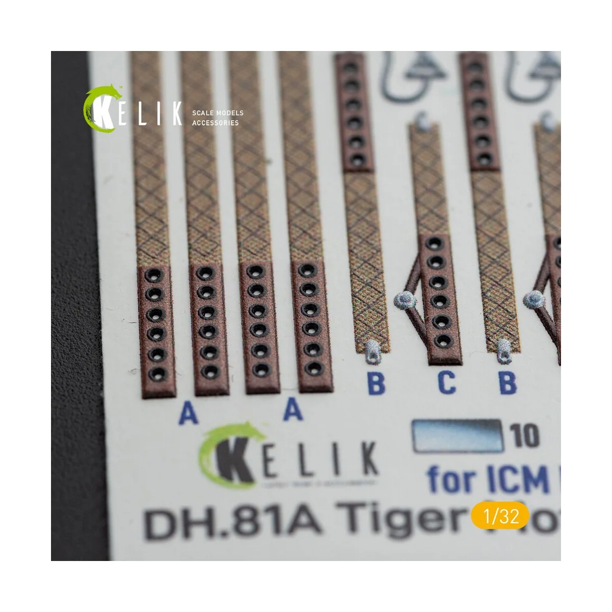 DH.81A Tiger Moth - Interior 3D Decal with 3D printed parts for ICM...