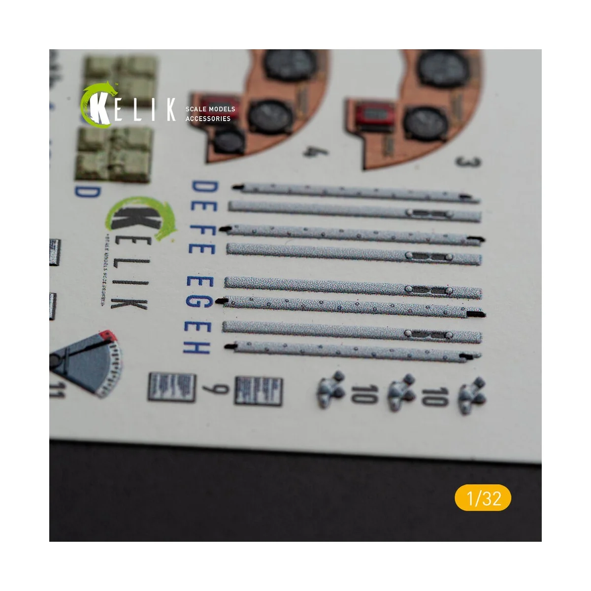 DH.81A Tiger Moth - Interior 3D Decal with 3D printed parts for ICM...