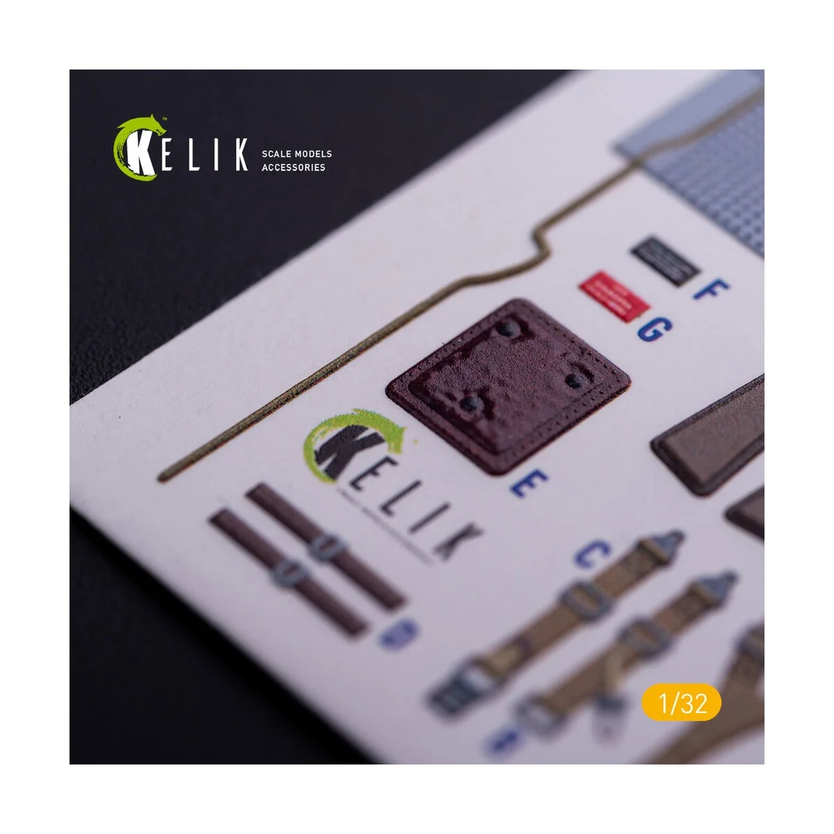 BF-109 E - Interior 3D Decal with 3D printed parts for Trumpeter ki...