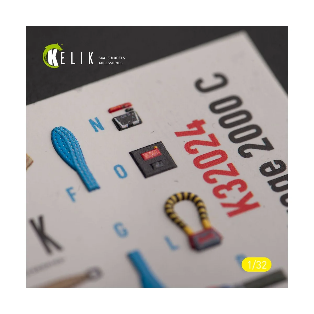 Mirage 2000C - interior 3D decals for Kitty Hawk/Zimi models kit, 1...