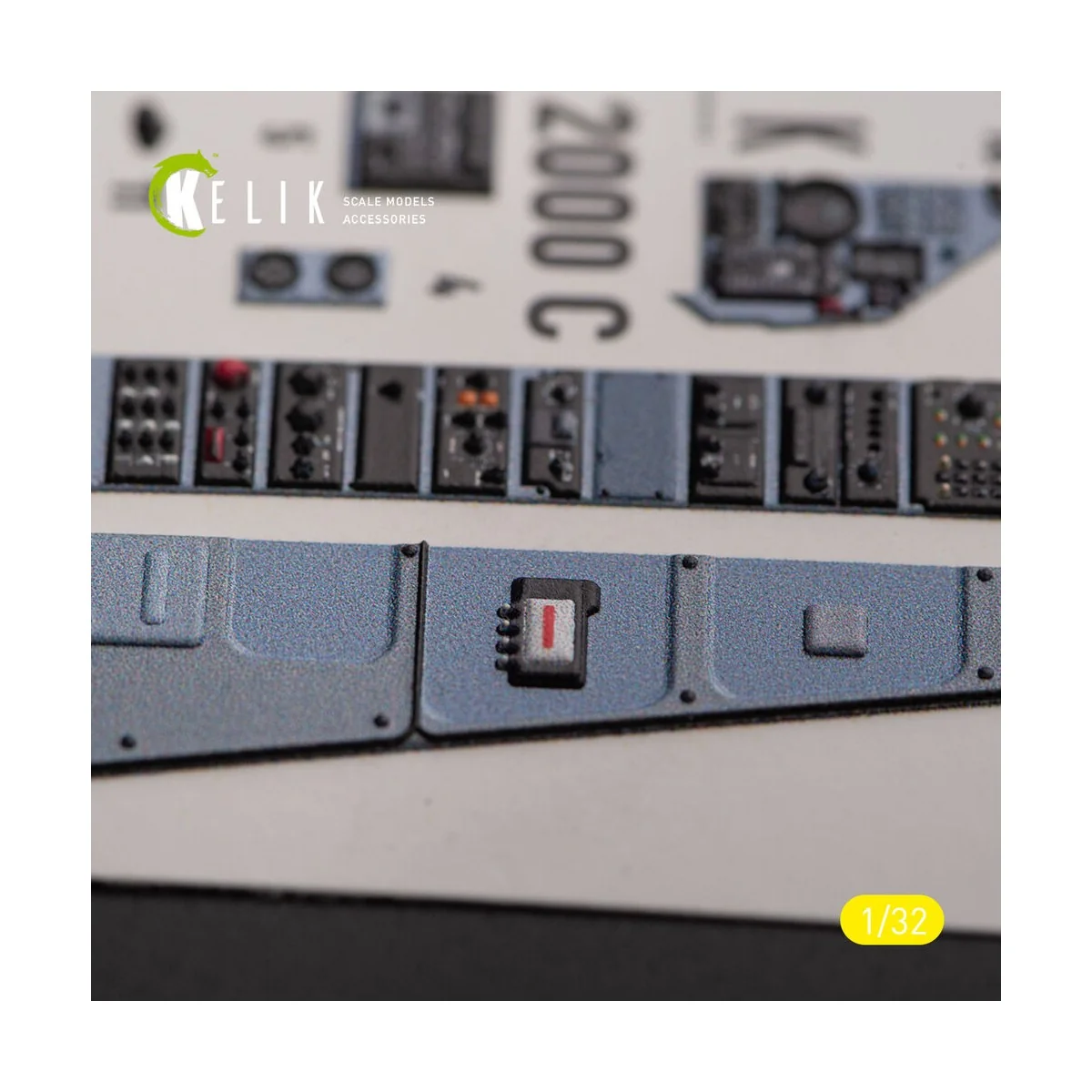 Mirage 2000C - interior 3D decals for Kitty Hawk/Zimi models kit, 1...