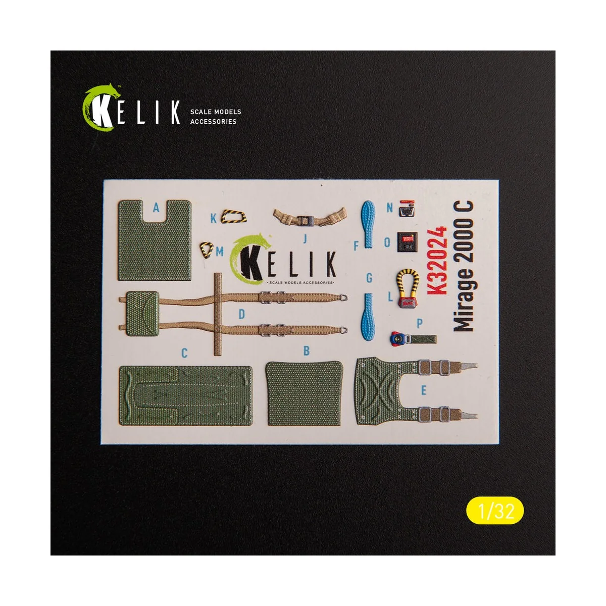 Mirage 2000C - interior 3D decals for Kitty Hawk/Zimi models kit - ...