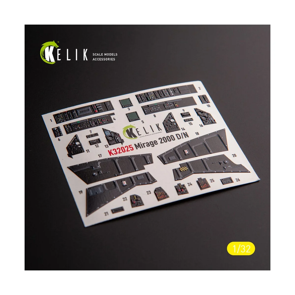 Mirage 2000D/N - interior 3D decals for Kitty Hawk/Zimi models kit ...