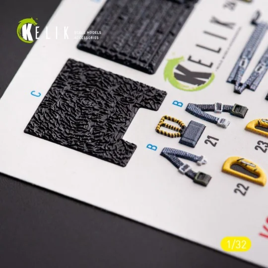 F-117A - Type 1 interior 3D decals for Trumpeter kit, 1/32 - Kelik ...