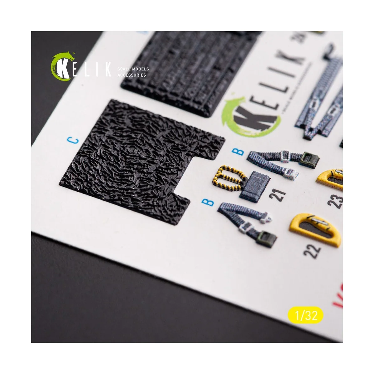 F-117A - Type 1 interior 3D decals for Trumpeter kit, 1/32 - Kelik ...