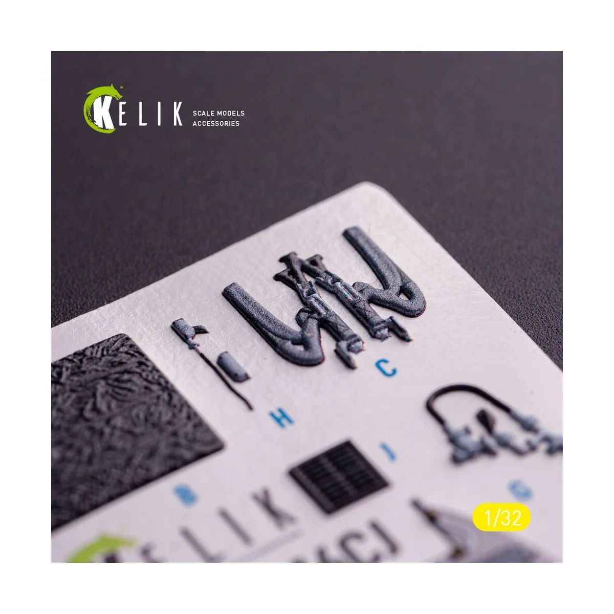 F-16CJ - interior 3D decals for Tamiya kit, 1/32 - Kelik K32036