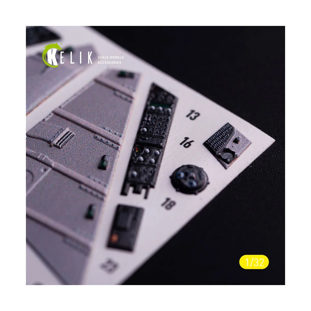 AV-8 Harrier - interior 3D decals for Trumpeter kit, 1/32 - Kelik K...