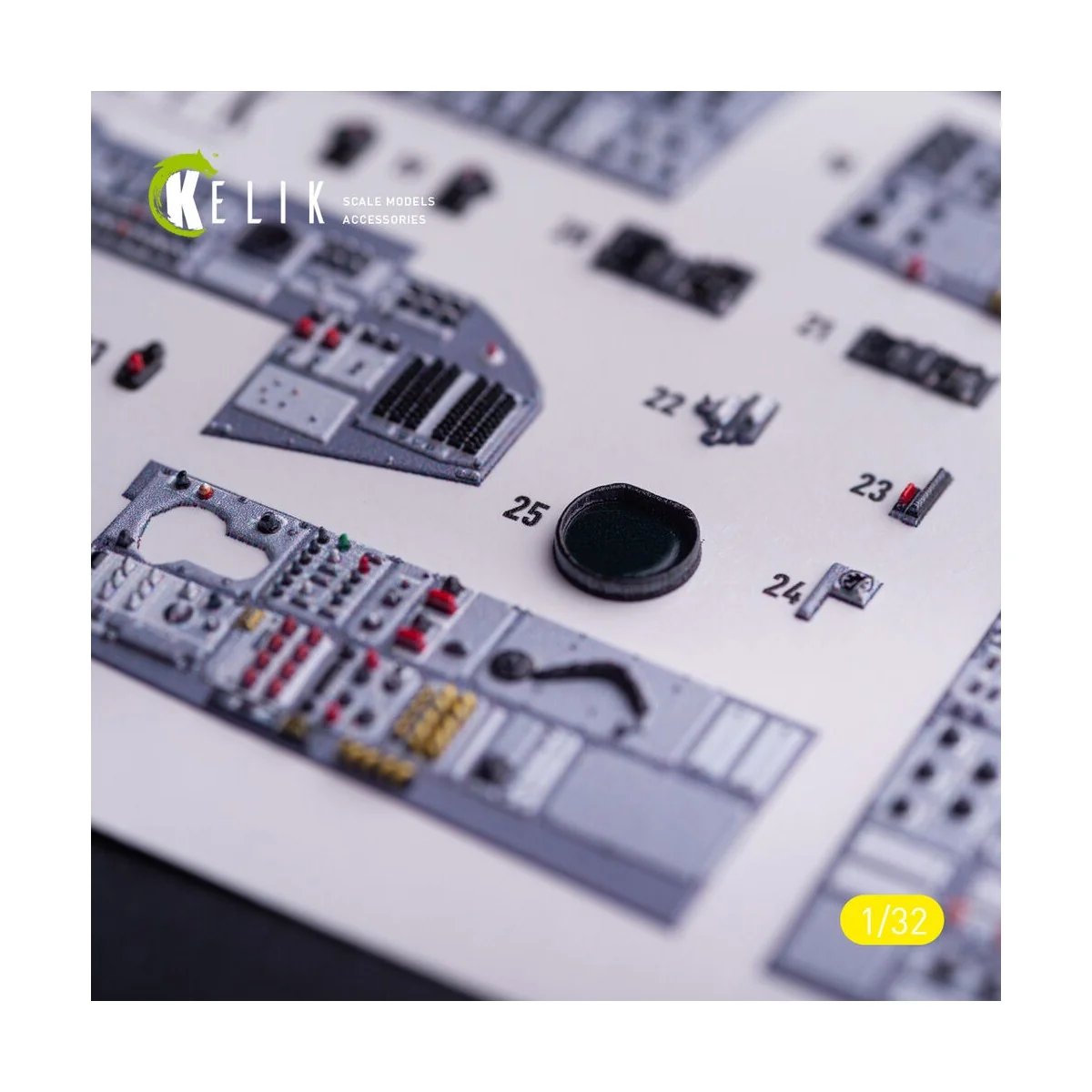 Tornado IDS - interior 3D decals for Italeri kit, 1/32 - Kelik K32040