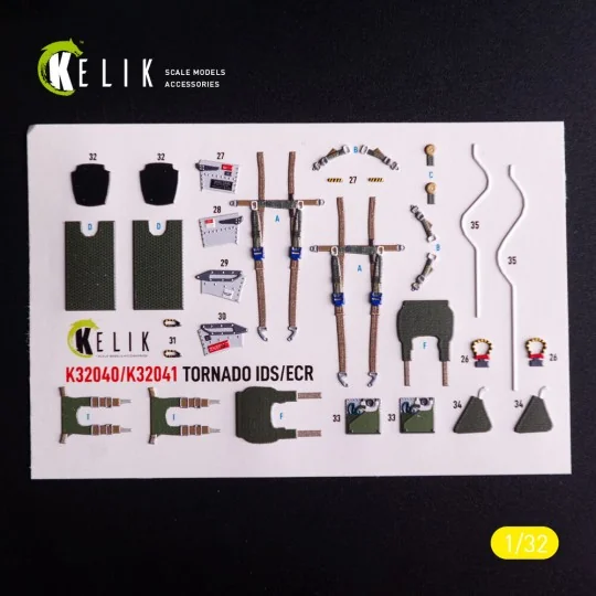 Tornado IDS - interior 3D decals for Italeri kit - Kelik K32040