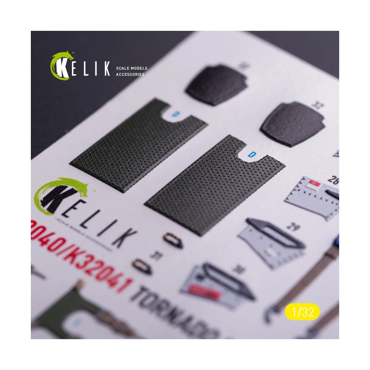 Tornado ECR - interior 3D decals for Italeri kit, 1/32 - Kelik K32041
