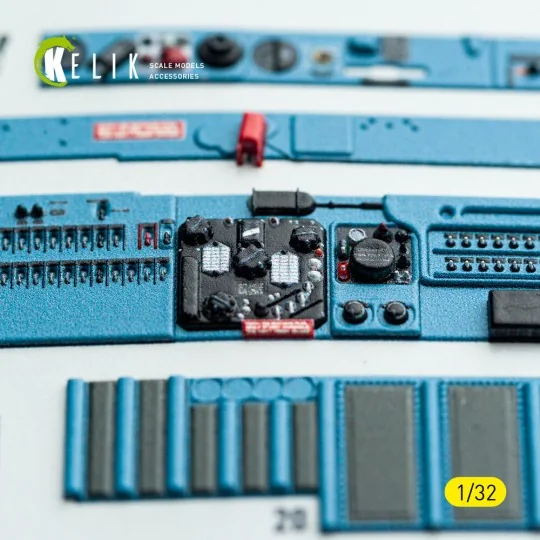 MiG-21 F-13 export version - interior 3D decals for Trumpeter kit, ... MiG-21 F-13 export version - interior 3D decals for Trumpeter kit, ...