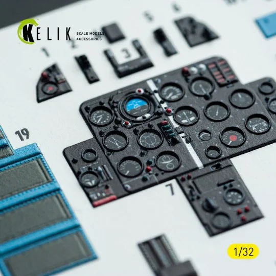 MiG-21 F-13 export version - interior 3D decals for Trumpeter kit, ... MiG-21 F-13 export version - interior 3D decals for Trumpeter kit, ...