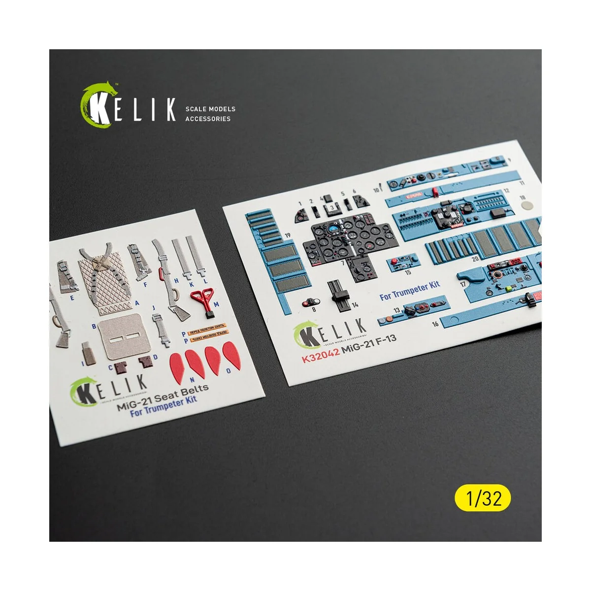 MiG-21 F-13 export version - interior 3D decals for Trumpeter kit -... MiG-21 F-13 export version - interior 3D decals for Trumpeter kit -...