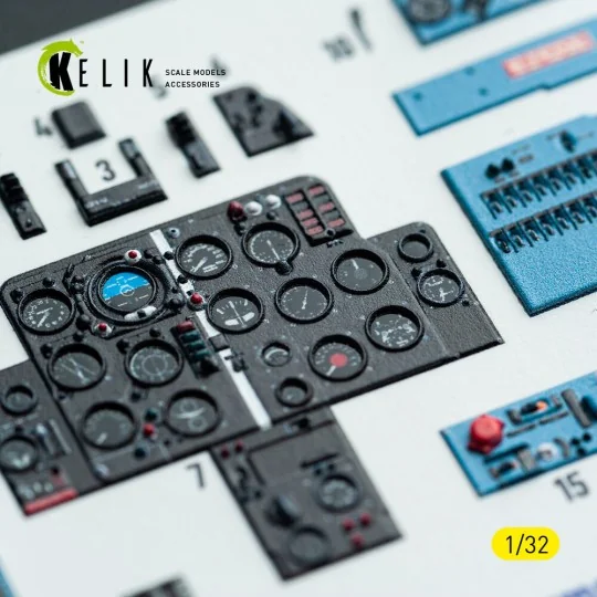 MiG-21 F-13 export version - interior 3D decals for Trumpeter kit, ... MiG-21 F-13 export version - interior 3D decals for Trumpeter kit, ...