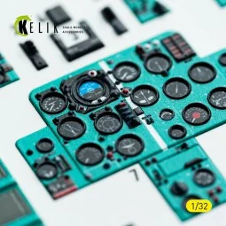 MiG-21 F-13 - interior 3D decals for Trumpeter kit, 1/32 - Kelik K3...