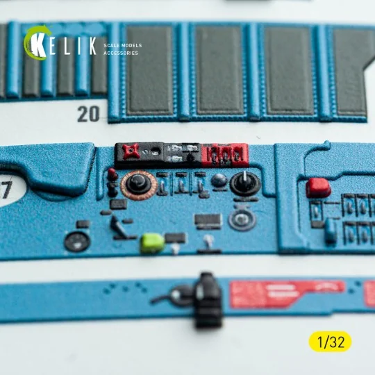 MiG-21 F-13 export version - interior 3D decals for Trumpeter kit, ... MiG-21 F-13 export version - interior 3D decals for Trumpeter kit, ...