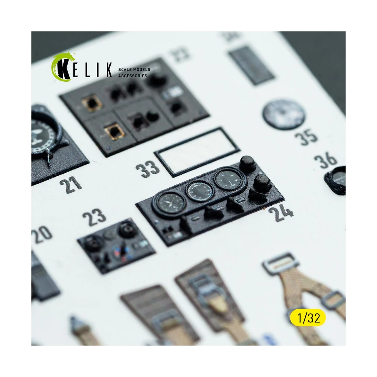 Bf-110D - interior 3D decals for Dragon/Hobby 2000 kit - Kelik K32045