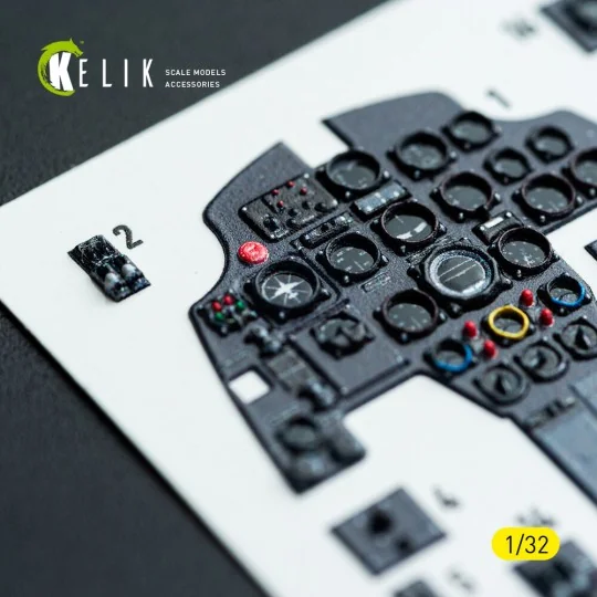 Bf-110D - interior 3D decals for Dragon/Hobby 2000 kit, 1/32 - Keli...