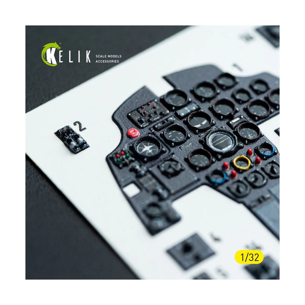 Bf-110D - interior 3D decals for Dragon/Hobby 2000 kit - Kelik K32045