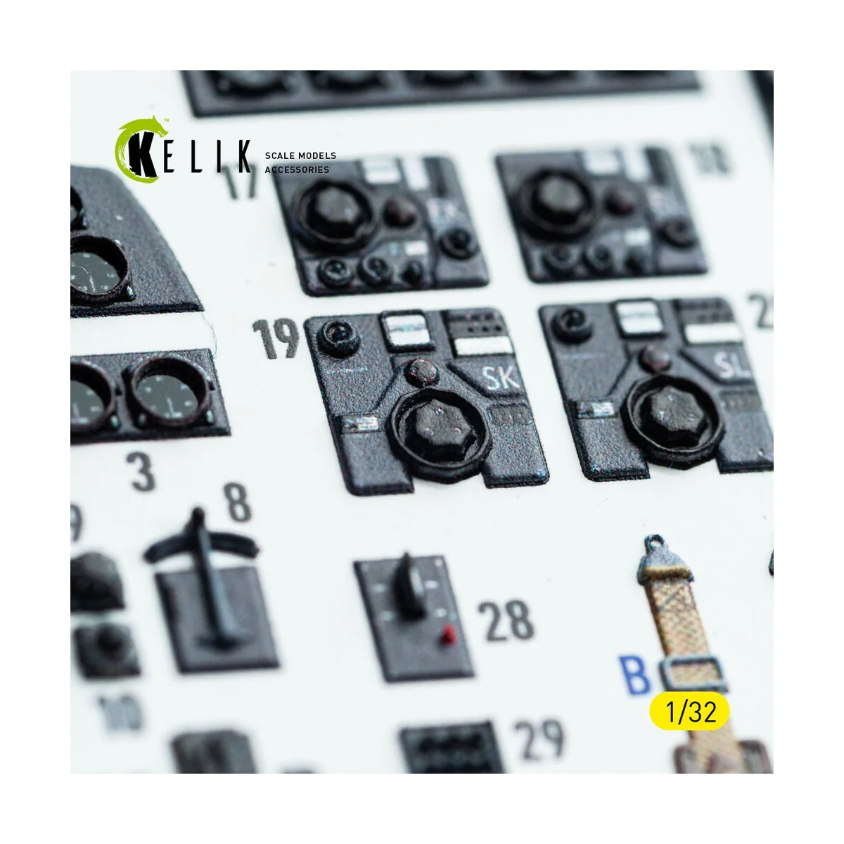 Bf-110D - interior 3D decals for Dragon/Hobby 2000 kit, 1/32 - Keli...