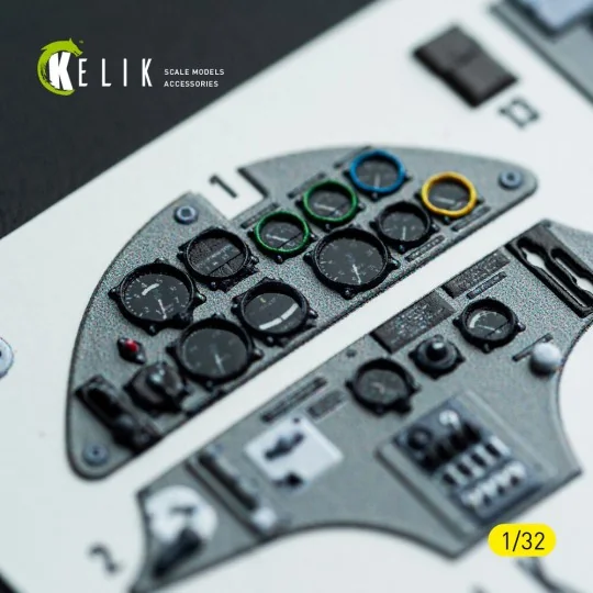 Hs-123A-1 - interior 3D decals for ICM kit, 1/32 - Kelik K32046 Hs-123A-1 - interior 3D decals for ICM kit, 1/32 - Kelik K32046