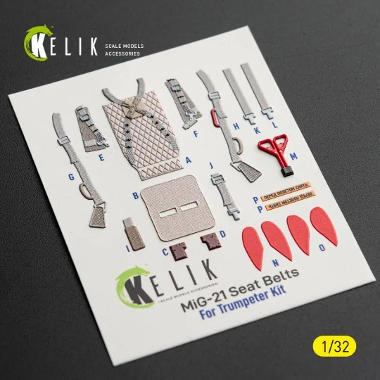 MiG-21 F-13 - interior 3D decals for Trumpeter kit, 1/32 - Kelik K3...