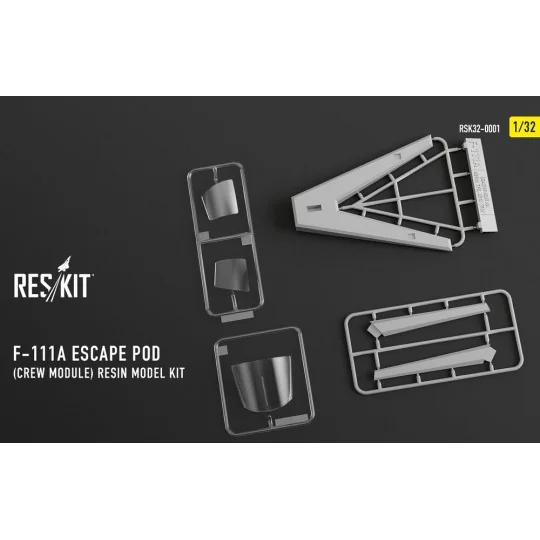 F-111A Escape Pod (Crew Module) resin model kit, 1/32 - ResKit Mode...