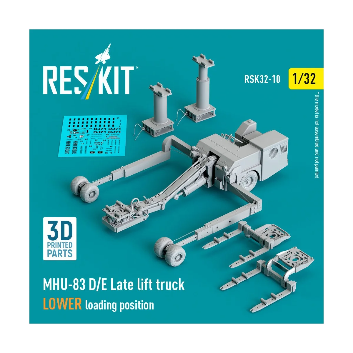 MHU-83 D/E Late lift truck LOWER loading position (3D Printed model...