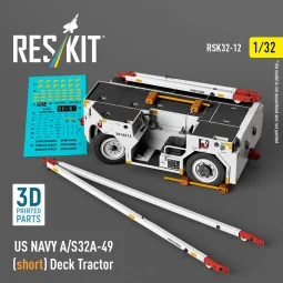 US NAVY A/S32A-49 (short) Deck Tractor (3D Printed model kit), 1/32...