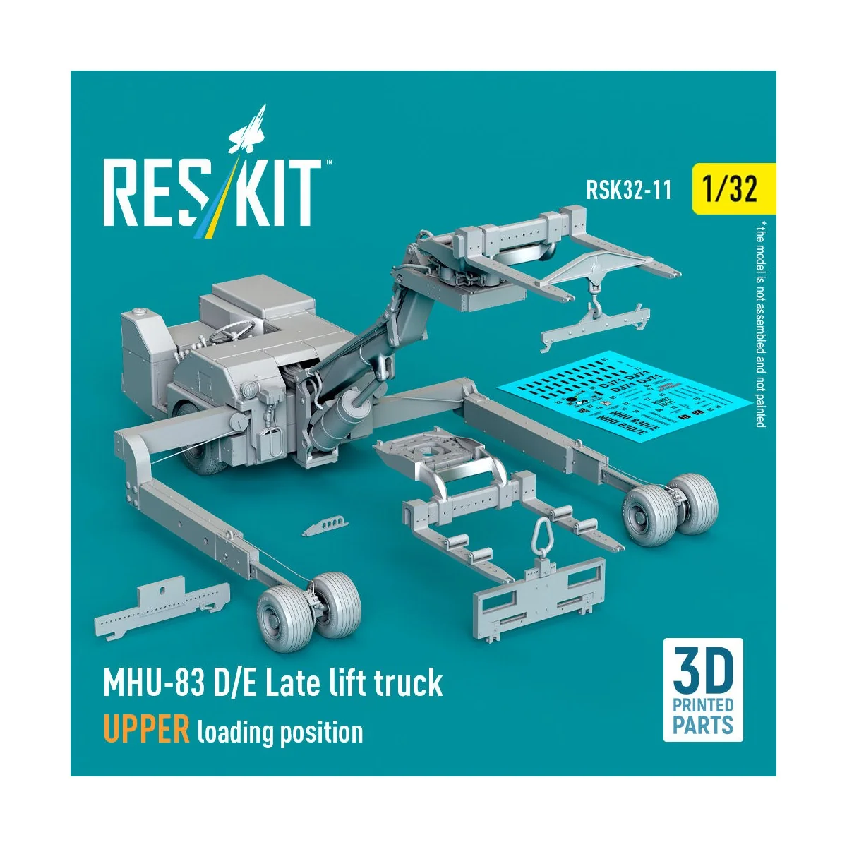 MHU-83 D/E Late lift truck UPPER loading position (3D Printed model...