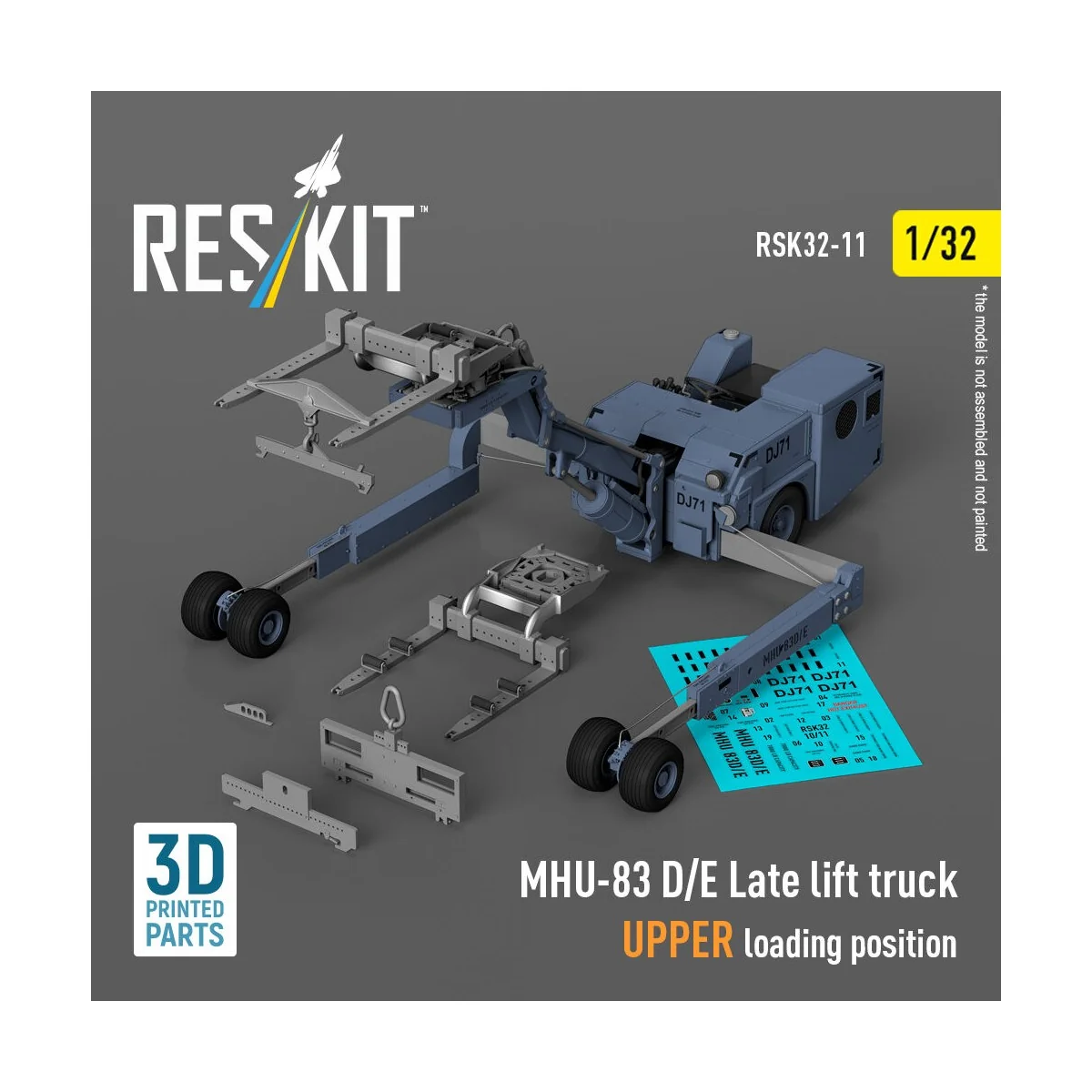 MHU-83 D/E Late lift truck UPPER loading position (3D Printed model... MHU-83 D/E Late lift truck UPPER loading position (3D Printed model...