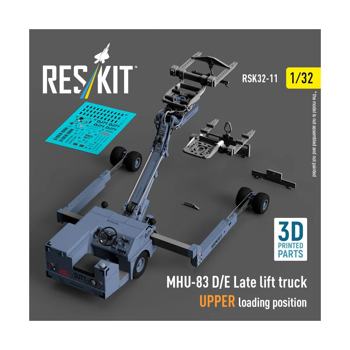 MHU-83 D/E Late lift truck UPPER loading position (3D Printed model... MHU-83 D/E Late lift truck UPPER loading position (3D Printed model...