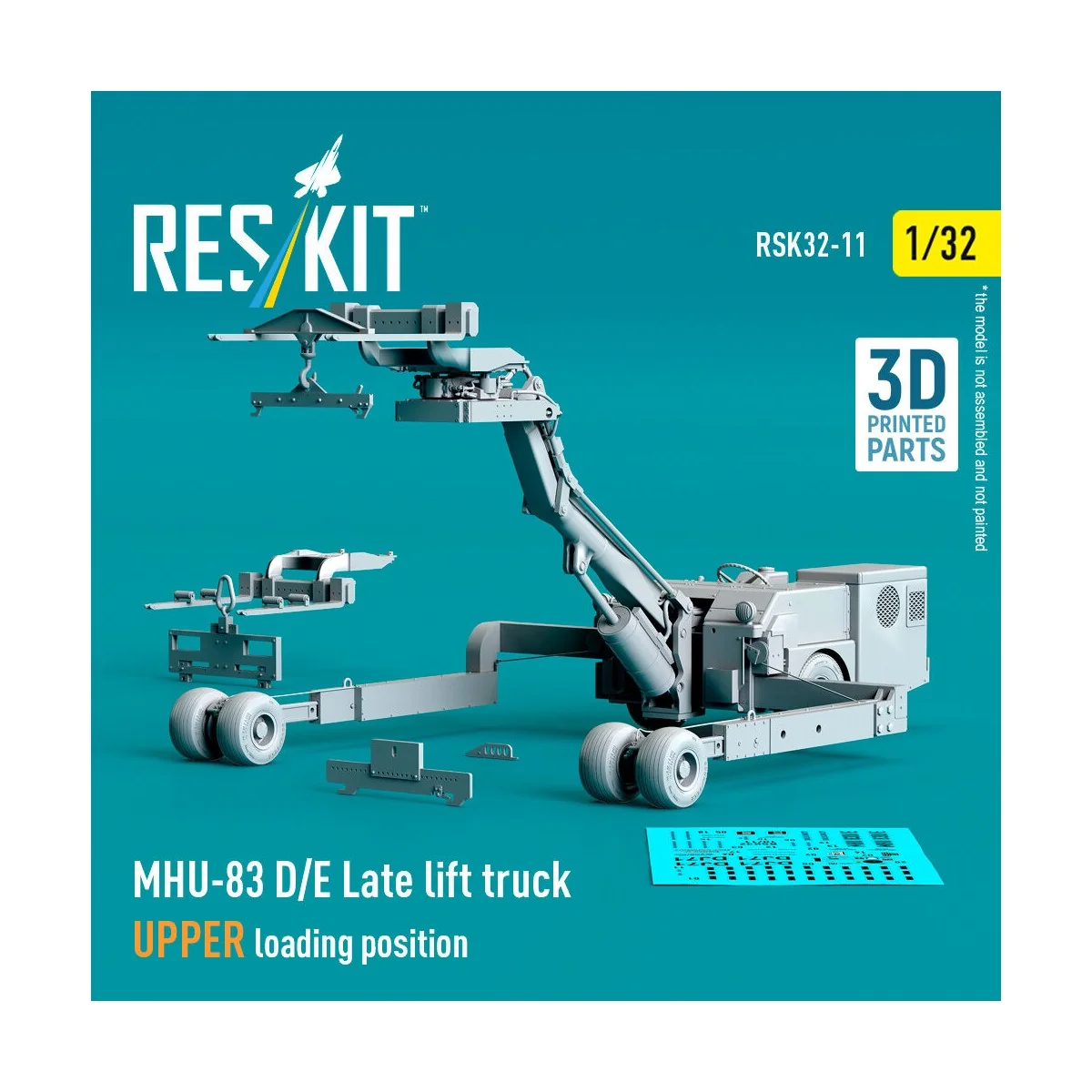 MHU-83 D/E Late lift truck UPPER loading position (3D Printed model...