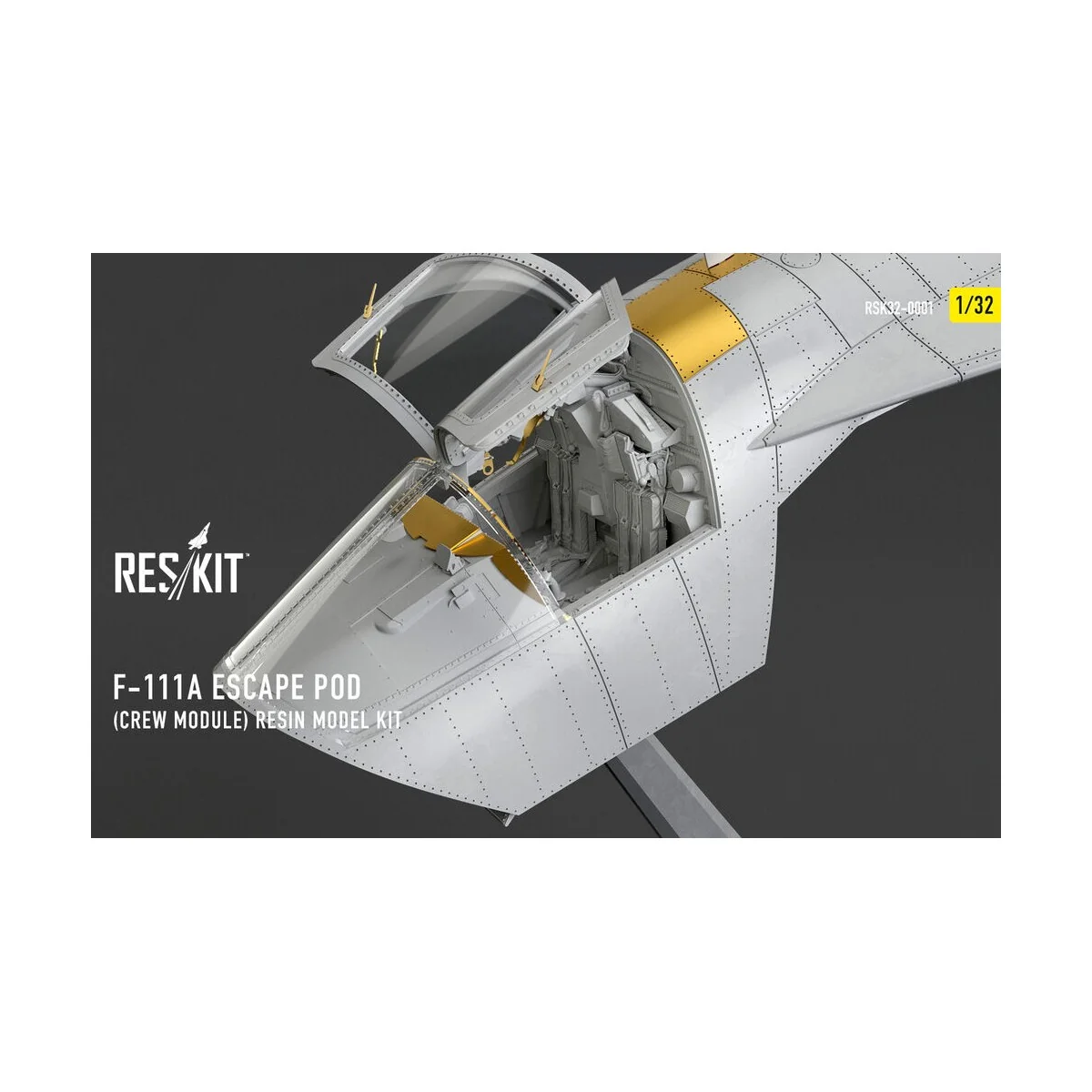 F-111A Escape Pod (Crew Module) resin model kit, 1/32 - ResKit Mode...