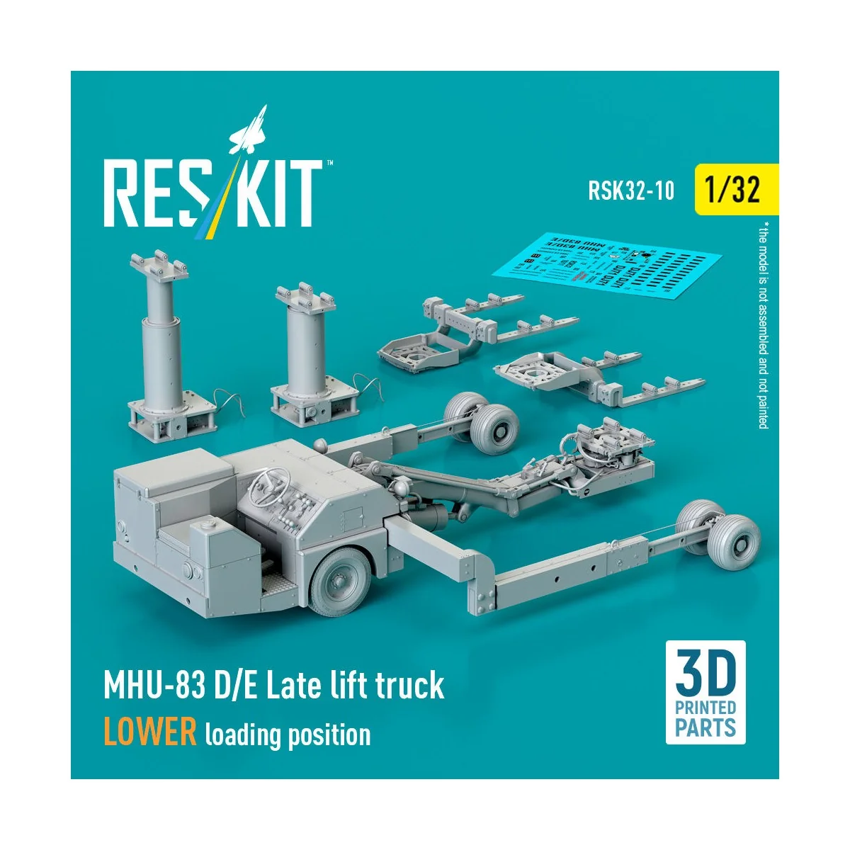 MHU-83 D/E Late lift truck LOWER loading position (3D Printed model...