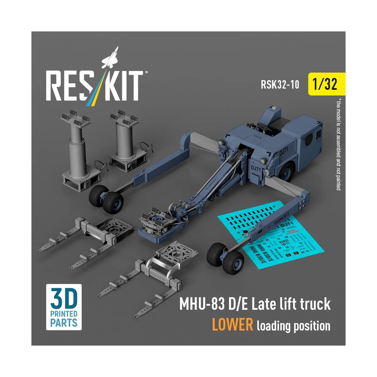 MHU-83 D/E Late lift truck LOWER loading position (3D Printed model...