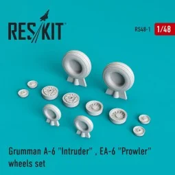 A-6 Intruder / EA-6 Prowler (weighted) wheels set, 1/48 - ResKit Mo...