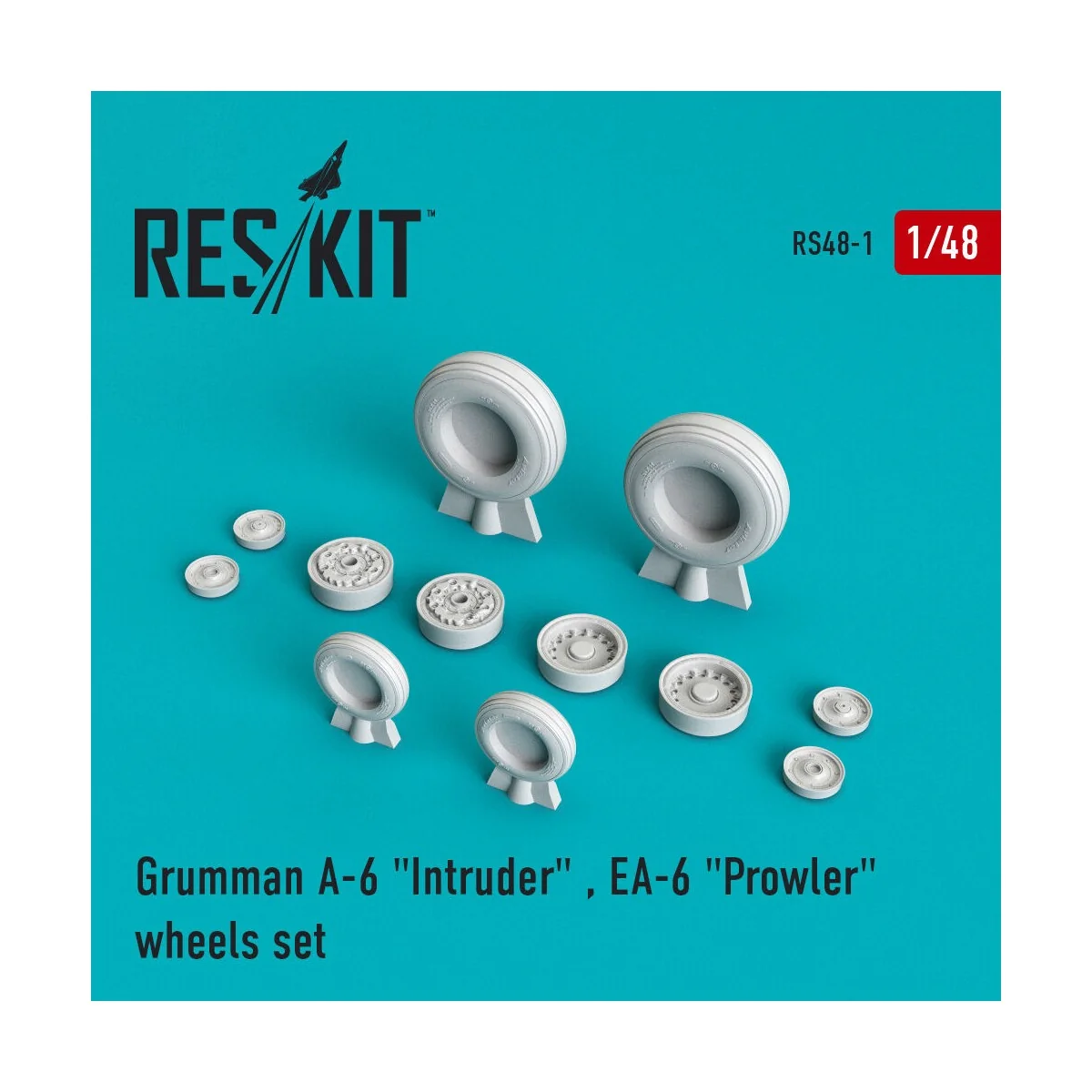 A-6 Intruder / EA-6 Prowler (weighted) wheels set - ResKit Models R...