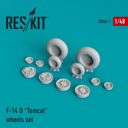 F-14D Tomcat (weighted) wheels set, 1/48 - ResKit Models RS48-0007 F-14D Tomcat (weighted) wheels set, 1/48 - ResKit Models RS48-0007