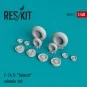 F-14D Tomcat (weighted) wheels set - ResKit Models RS48-0007